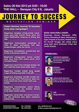 Seminar Motivasi - Journey to Success (Charity Event)
